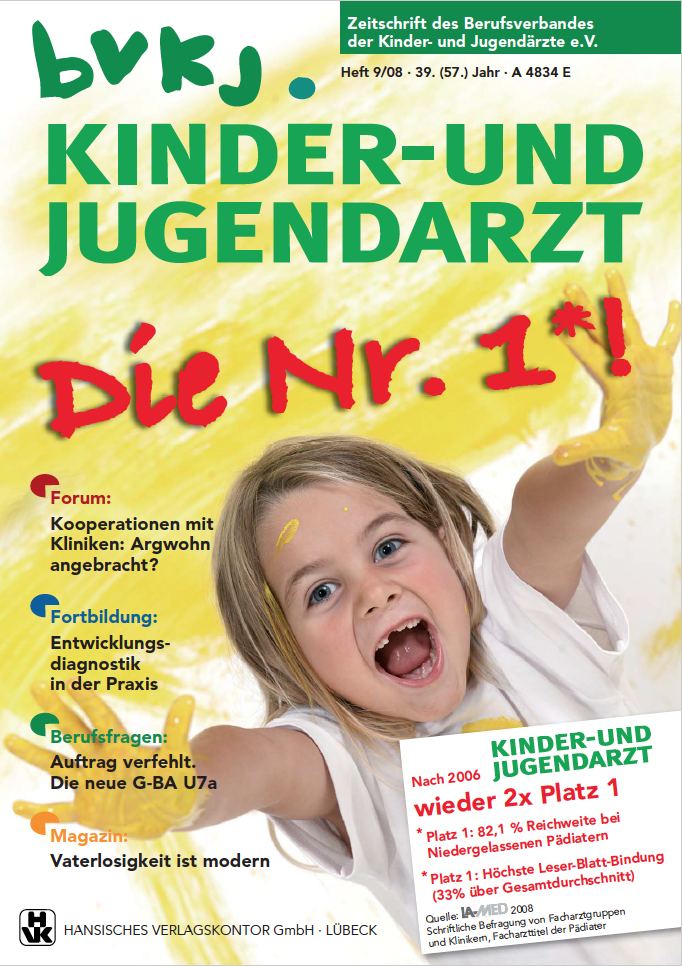 mediadaten kinder und jugendarzt, anzeigenpreise kinder und jugendarzt, Herausgeber kinder und jugendarzt, media-informationen kinder und jugendarzt, kinder und jugendarzt, kinderarzt, jugendarzt, kinderarzt zeitschrift, bvkj zeitschrift, berufsverband der kinder- und jugendärzte ev, pädiatrie, pädiater zeitschrift