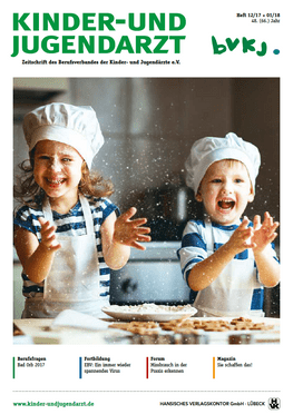 mediadaten kinder und jugendarzt, anzeigenpreise kinder und jugendarzt, Herausgeber kinder und jugendarzt, media-informationen kinder und jugendarzt, kinder und jugendarzt, kinderarzt, jugendarzt, kinderarzt zeitschrift, bvkj zeitschrift, berufsverband der kinder- und jugendärzte ev, pädiatrie, pädiater zeitschrift
